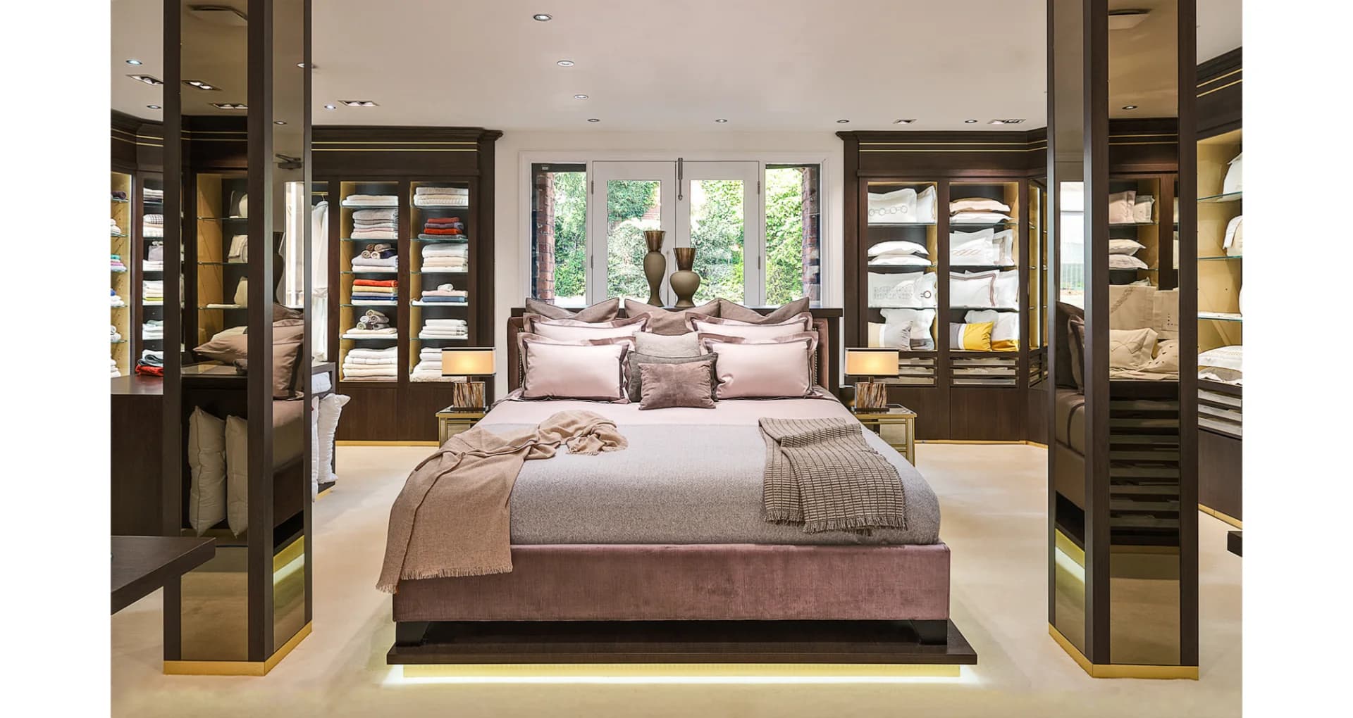 A luxurious interior in a residential living room